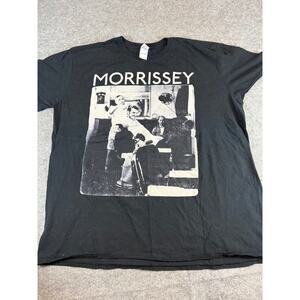 Morrissey The Smiths Band Shirt Mens 2XL Black Graphic Photo Indie Rock Tee